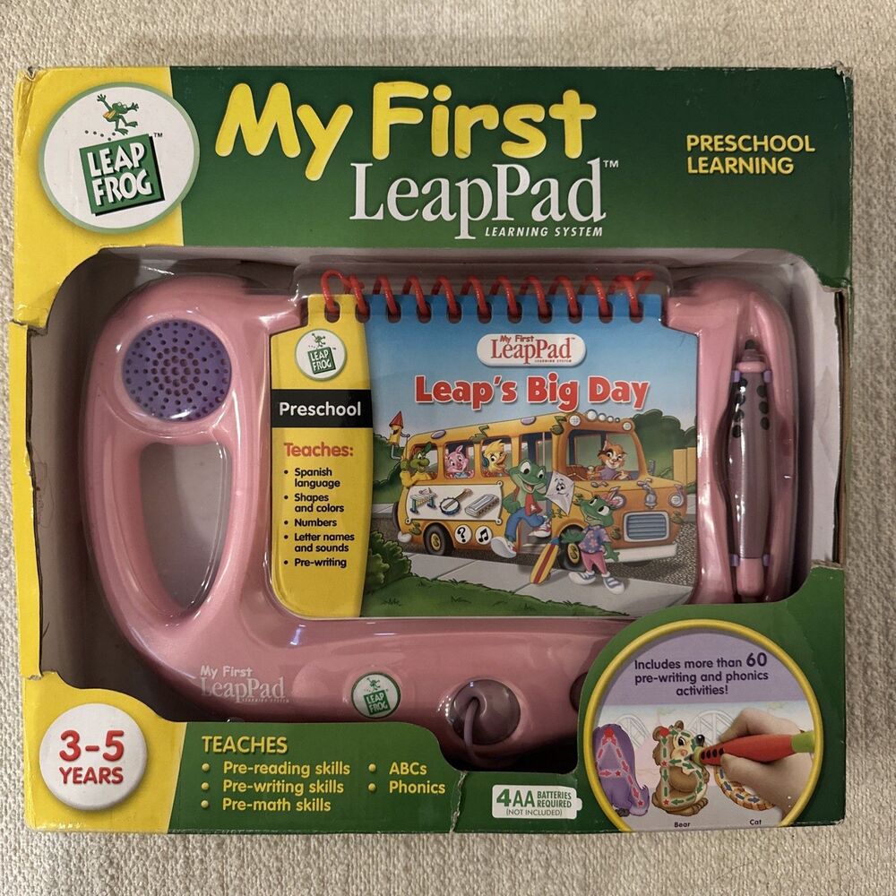 LeapFrog My First LeapPad Learning System Pink New